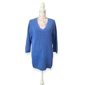 Tyler Boe Cotton Knitted V - Neck Sweater
